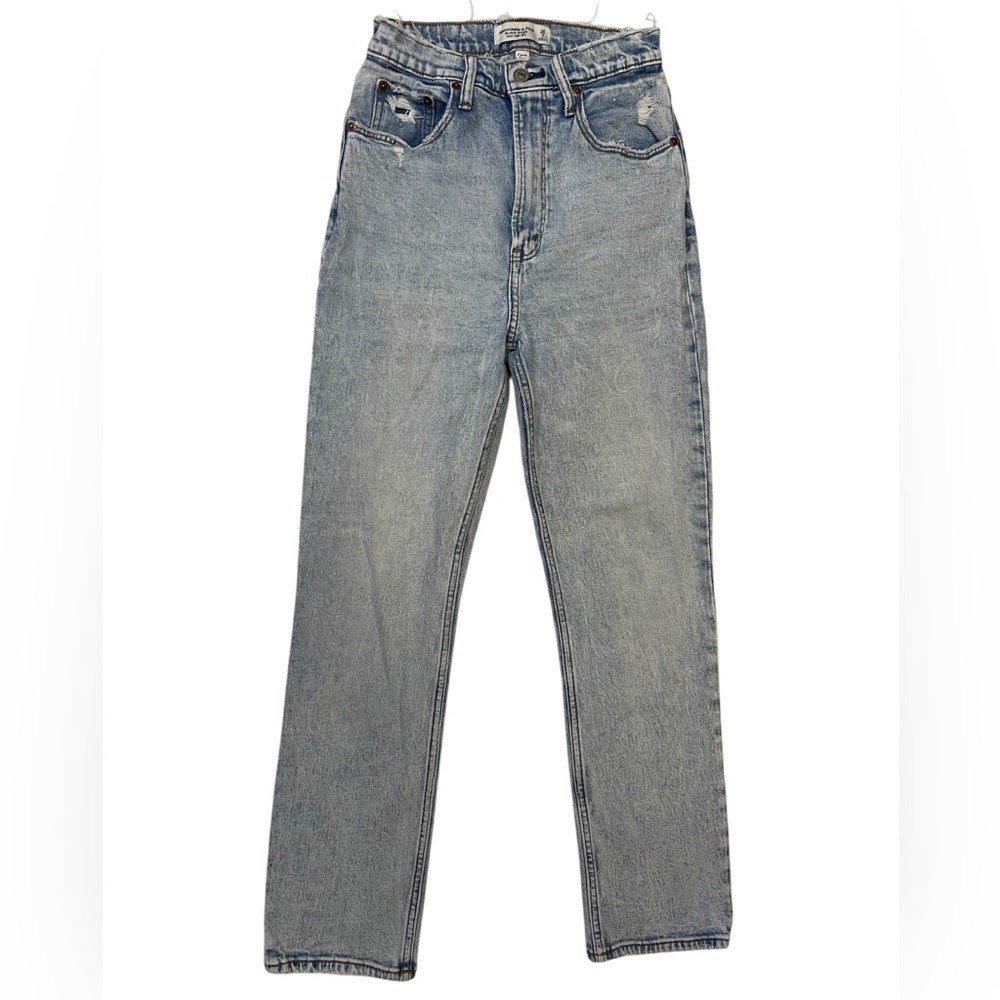 Abercrombie & Fitch Jeans 2 26 Curve Love Ankle Straight Ultra High Rise Light